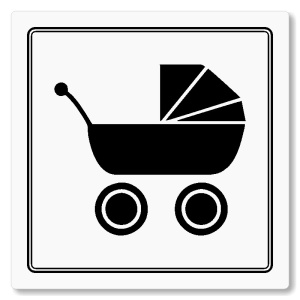 Kočárkárna, 148x148mm, bílá, Utah